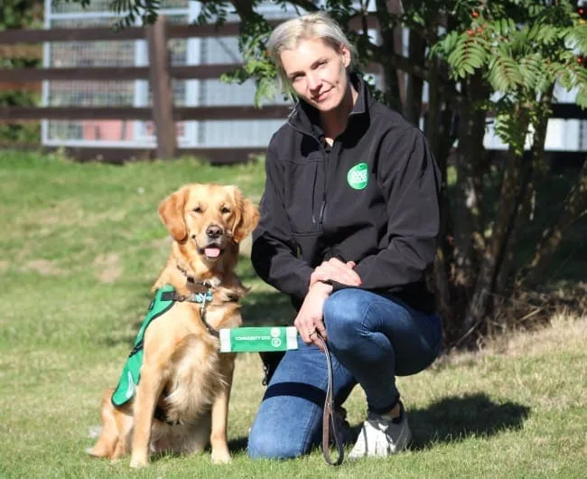 Community Dog Team Member Julia With One Of Our Dogs